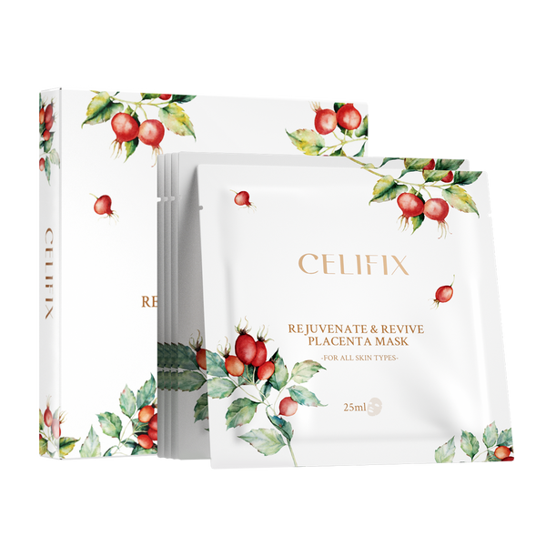 CELIFIX REIUVENATE & REVIVE PLACENTA MASK 25ML*5 P
